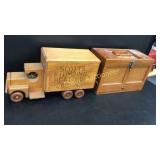 Wooden Scotts Plumbing Heating and Cooling Truck