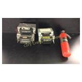 Old Radio and Fire Extinguisher