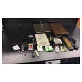 Monthly index, ruler, screwdrivers, Advertising