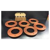 Plant rings and brush