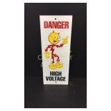 Danger High Voltage Metal Sign