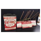 Motor Oil metal can, 3 tool holder signs