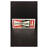 Champion Spark Plug Tin Sign