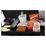 Games, Garnish Holder, Popcorn Popper, 3 Signs