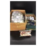 Golf balls and tees