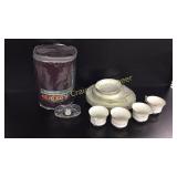 New Microplush throw 50"X62", paperweight clock,