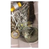 Miscellaneous tools, minnow bucket, Advertising