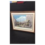 The British Occupy Fort Charters Print