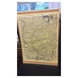 Illinois Map Print