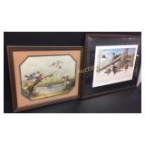 Pheasant in the Snow, And Birds Taking A Bath