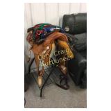 Saddle and assorted lead ropes