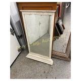 2 antique mirrors and 1  old decorative frame