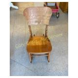 Wooden rocking chair