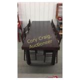 Homemade table and chairs bamboo style