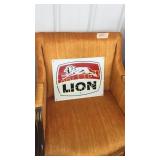Lion metal sign