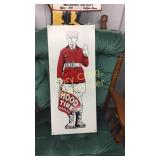 Hood tire metal sign