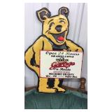 Last garage metal sign