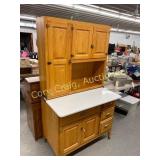 Hutch with metal top 41" wide 26.5" deep 73.5"