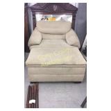 Over sized chair and storage ottoman