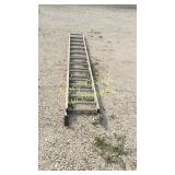 Aluminum extension ladder z24 foot