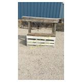 Garden bench garden work table