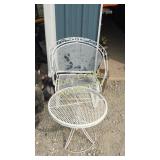 Patio chair and side table