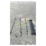 Shelf holder and tiki torch holders