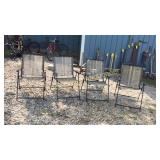 4 lawn chairs