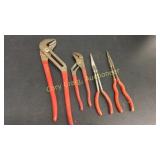 Mac needle nose pliers and tongue and groove