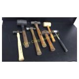 Assorted hammers Blue Point, Master Mechanic,