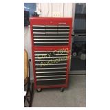 Craftsman toolbox with tools 26" wide 16" deep