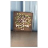 Forever Family plaque and canvas art piece