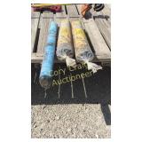 (2)plastic sheeting 4 mil 15 ftX 25 ft and 1 weed