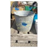 Galvanized bucket