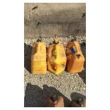 3 diesel cans 1 is about a forth full