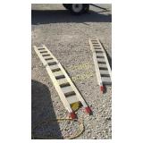 Aluminum folding car ramps