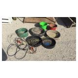 Cattle water bowls and feeder buckets, warmers