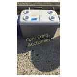 Rubbermaid cooler needs cleaned up bean stored in