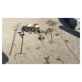 7 pieces of yard art