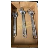 (3) Crescent Wrenches
