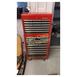 Craftsman toolbox with tools 26" wide 16" deep