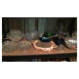 Clear Glass, Colored Glass, Oil Lamp
