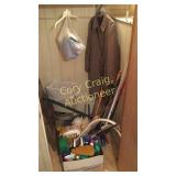 Cleaning Supplies, Folding Chair, Mops, dust