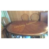 Thomasville Table (4) Straight Chairs (4)