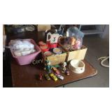 Leaves, fall decor, box full of coasters, p