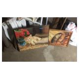 Glued puzzle pictures