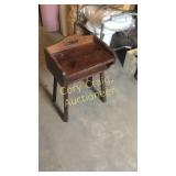 Childs old school desk 17" wide 12" deep 21" tall