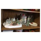 Christmas jar, cookie jar, Christmas trees,