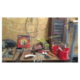 Sand paper,  bandsaw blades, saw parts,