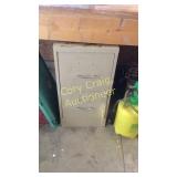 2 drawer filing cabinet with key